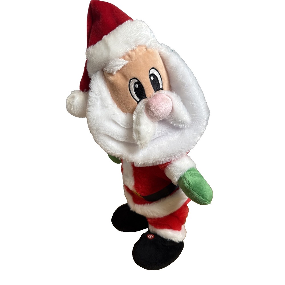 Gemmy Twerking 14 Inch Santa Claus Christmas Animated Plush Jingle Bells Works!